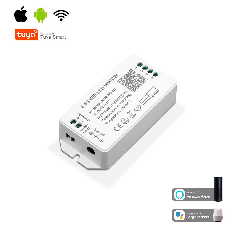 2.4G WiFi LED WW/CW Controller 2CH Max 240W