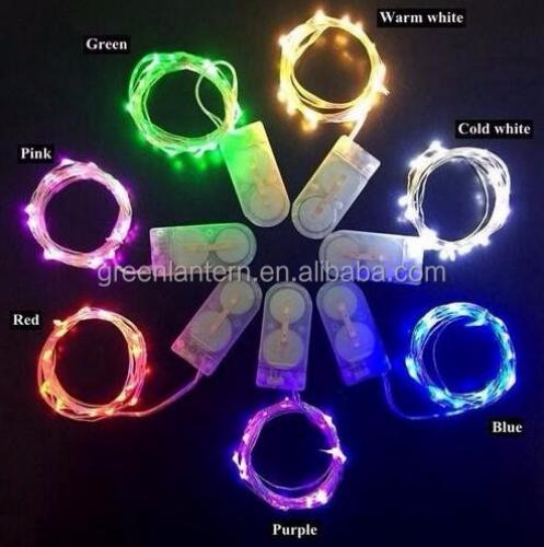 1m 10leds Button Cell Powered LED Eave Fairy String Lights