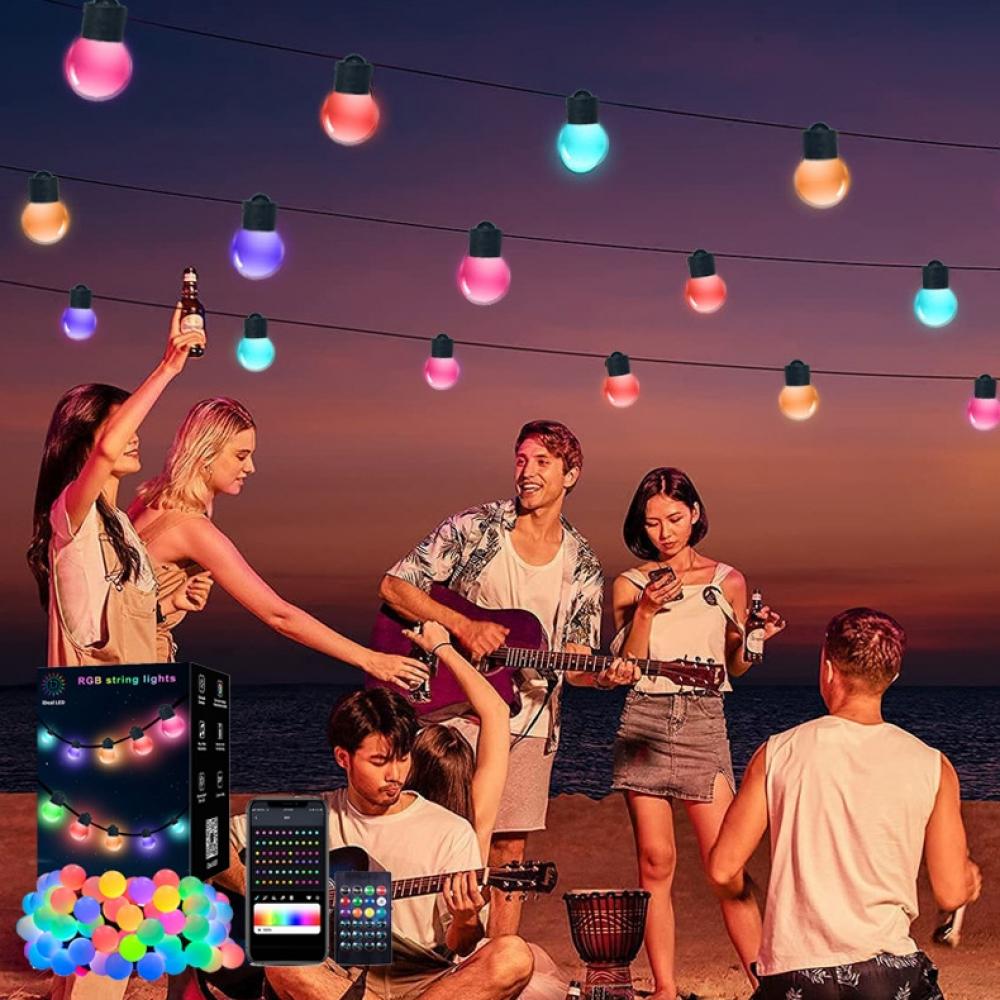 DC5V 10m 50leds Waterproof Color Changing Smart String Lights