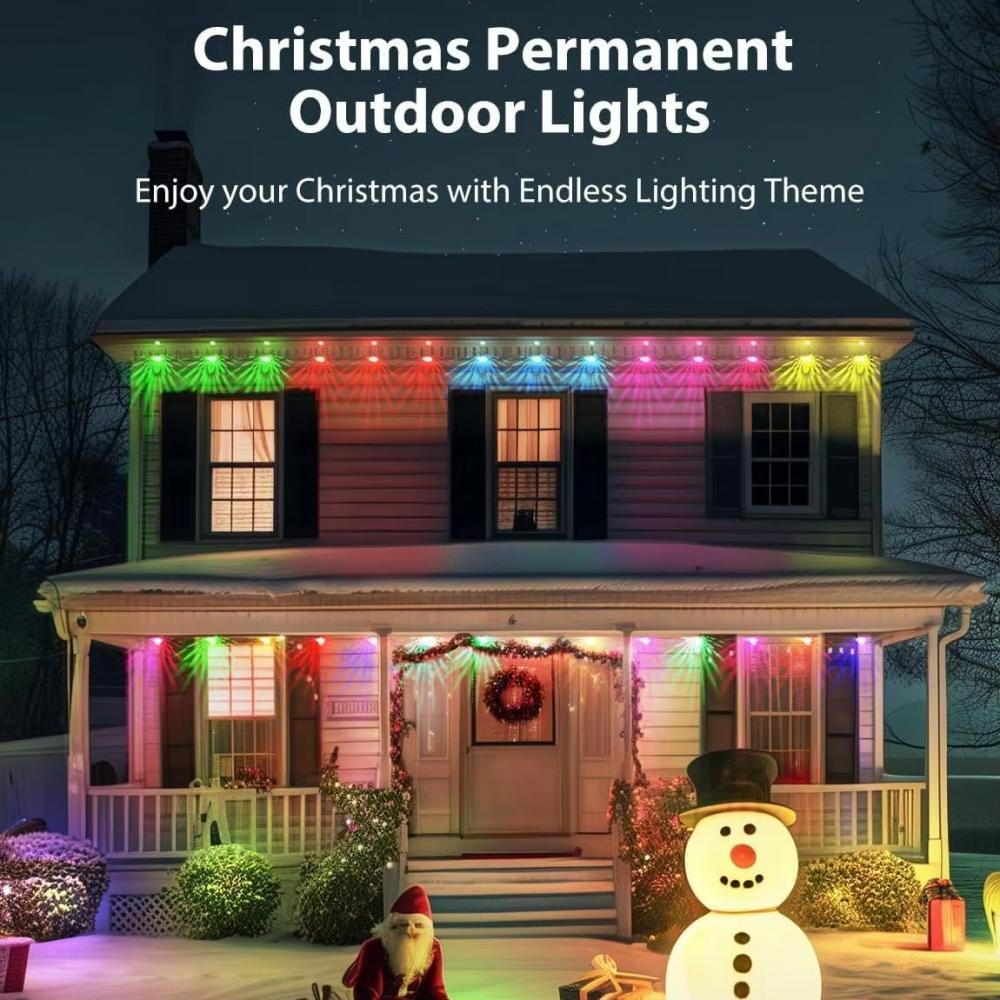 BEL+2.4G 50ft 30led RGB Color Changing Outdoor Eaves Lights