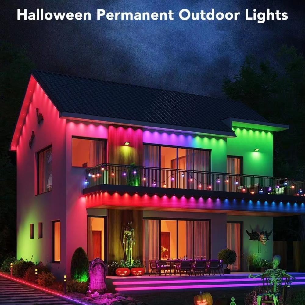 100ft 60led Smart RGBIC Permanent Outdoor Eaves Light