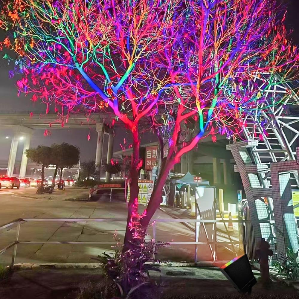 Solar Aluminum 20W RGB Dyed Casting Lamp