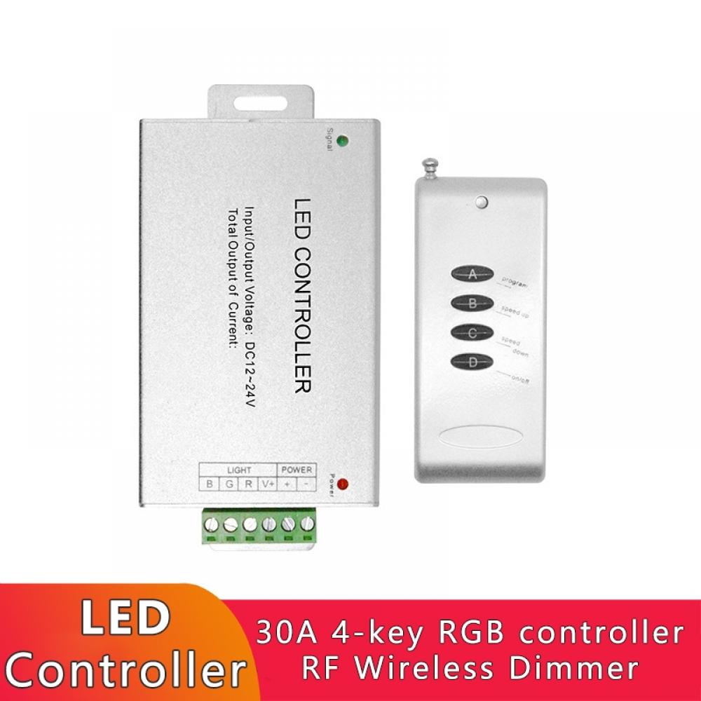 DC12-24V RF 4Key RGB LED Controller 3CH