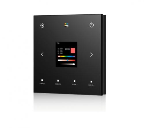 100-240V DALI Master WiFi RF Wall Dimmer TPS-D-WT Black