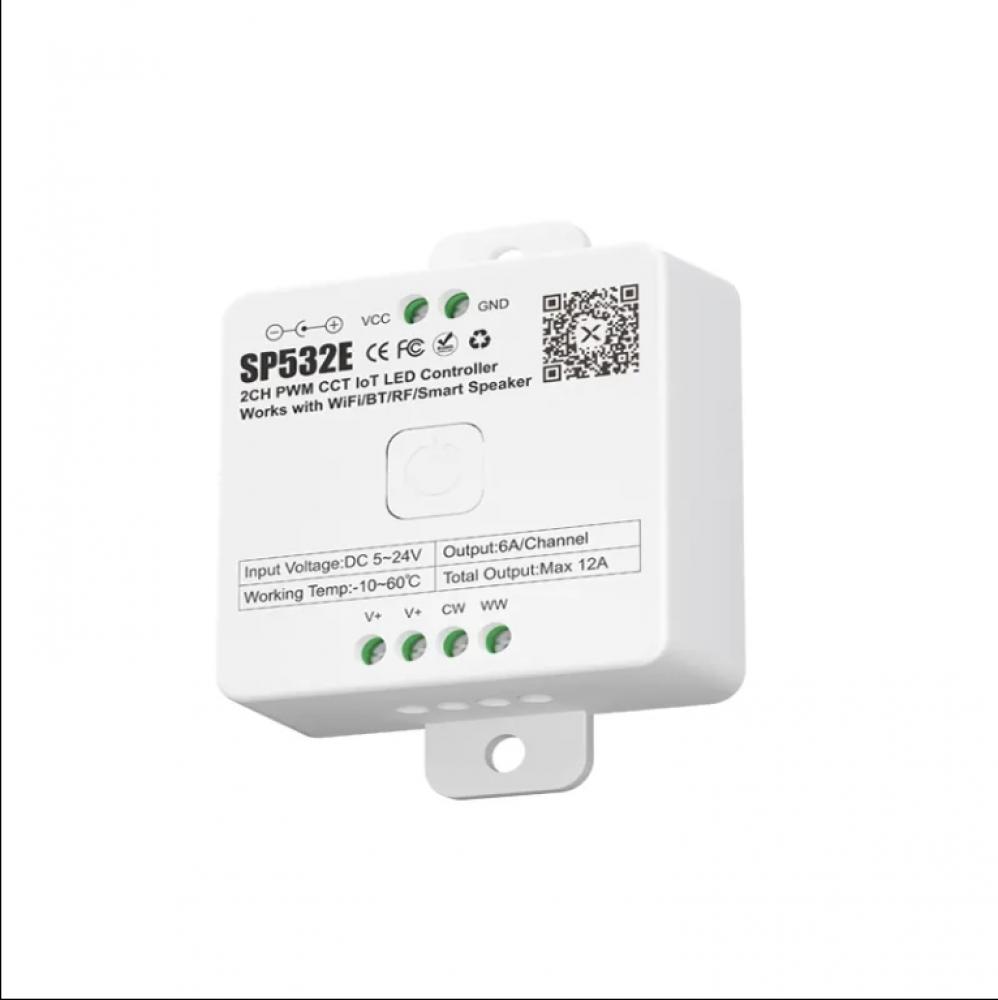 SP532E 2CH PWM CCT IoT LED Controller Max 12A