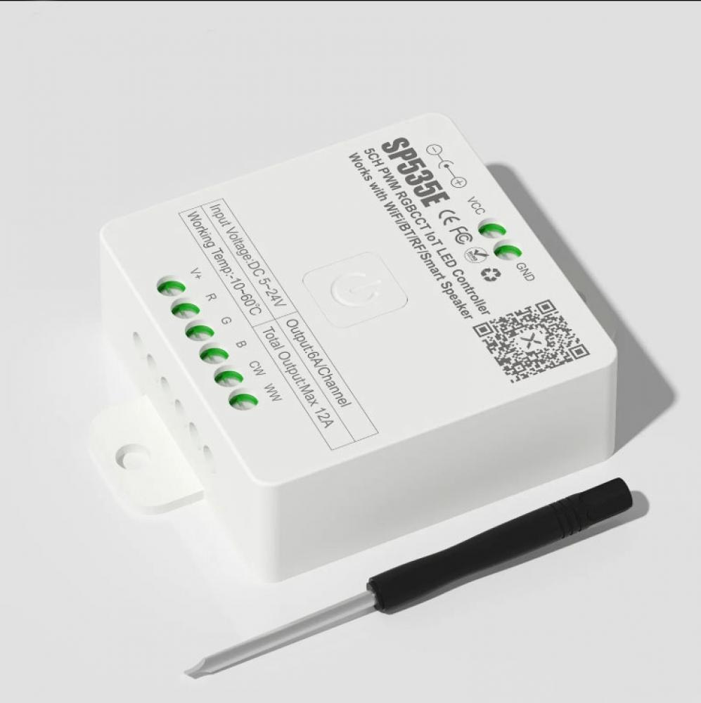 5-24V SP535E 5CH PWM RGBCCT IoT LED Controller Max 12A