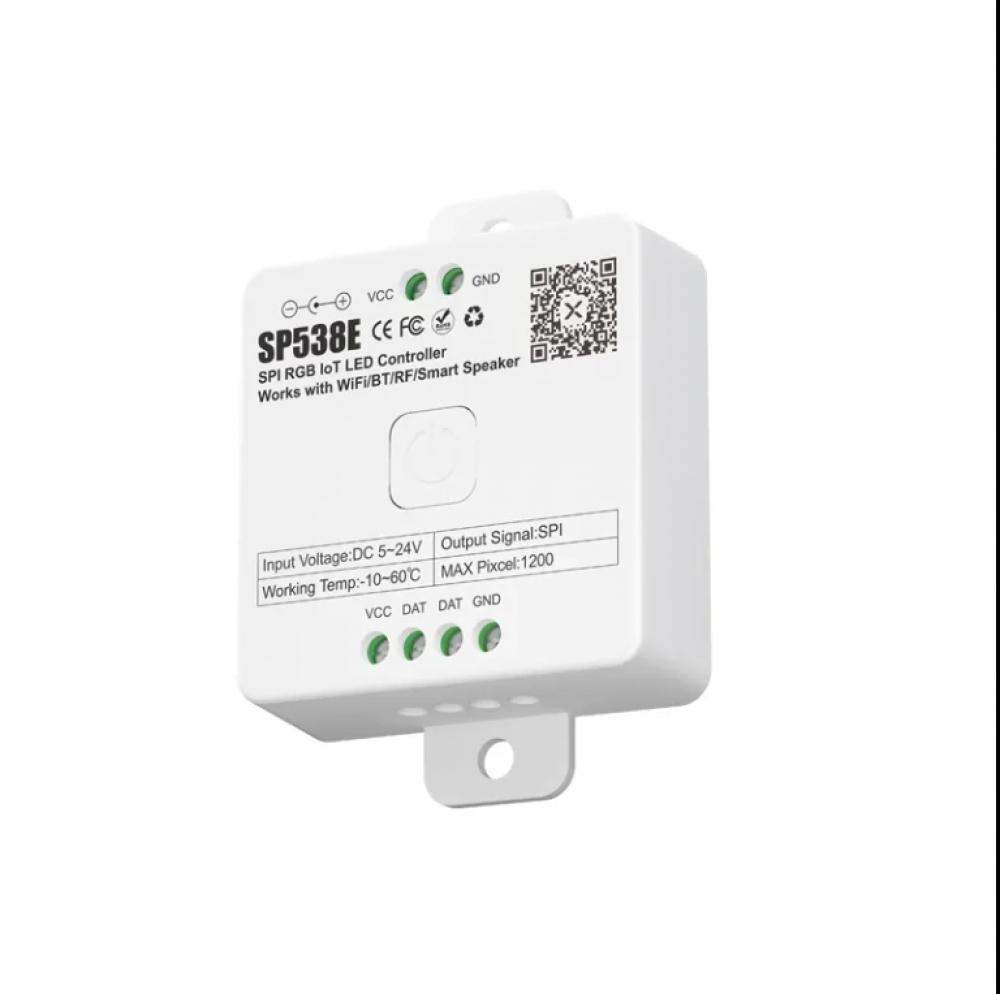 5-24V SP53BE SPI RGB+1CH PWM Single Color IoT LED Controller Max Pixel 1200