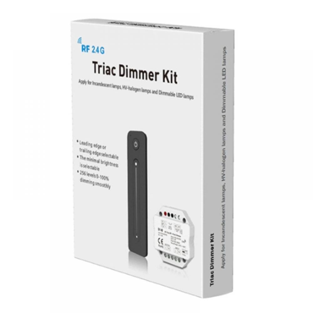 AC100-240V S1-B+R11 1Ch 1.5A Controller Kit Triac RF + Push Dimmer