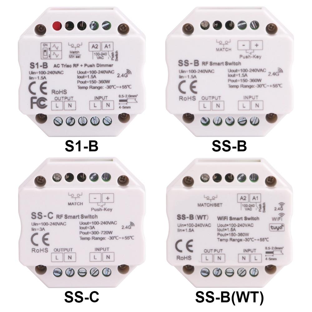 AC100-240V SS-C RF Smart Switch 2.4G