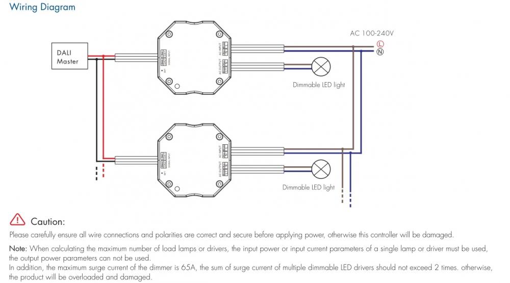 AC100-240V DT-B DALI AC Triac Dimmer