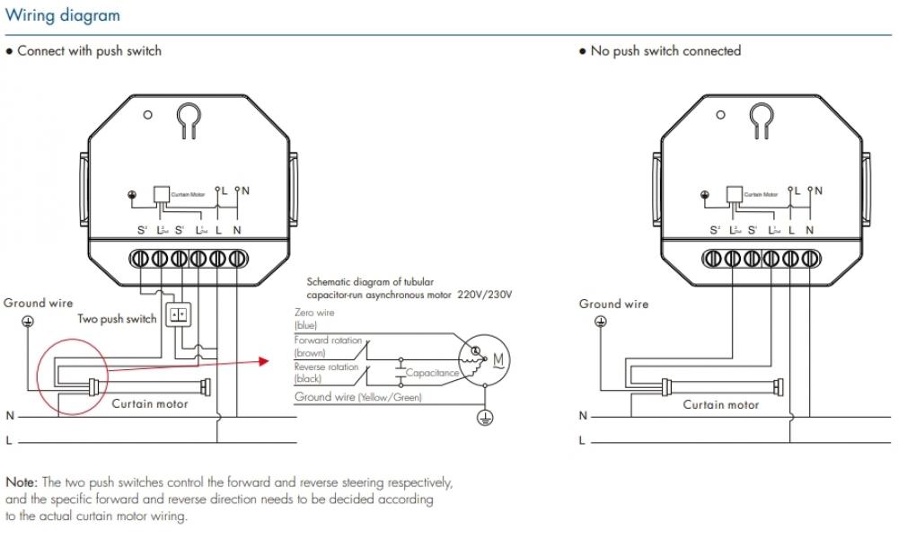 وحدة تبديل الستارة الذكية CM-SS(WZ) Zigbee + RF AC100-240V
