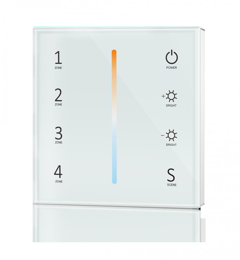 AC100-240V T12-1 4 Zone CCT DMX512 Wall LED Dimmer