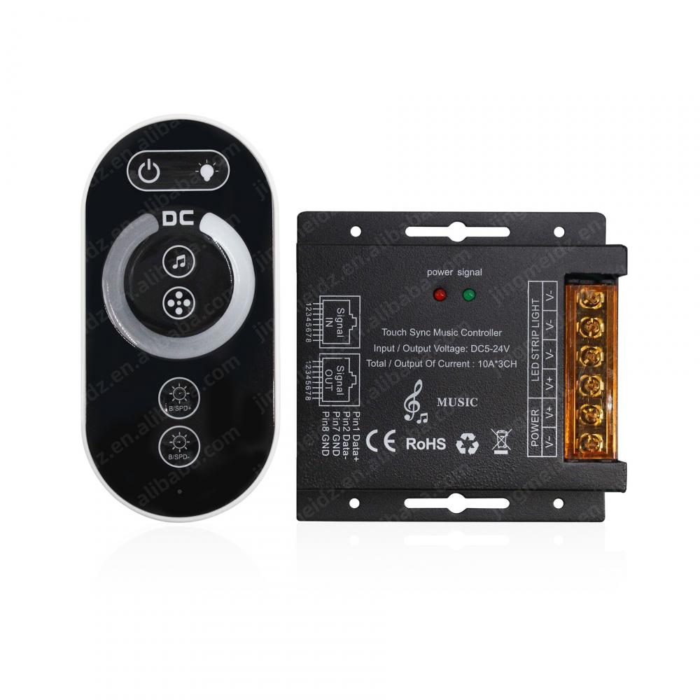 DC5-24V Touch Sync Music Controller 10A*3CH