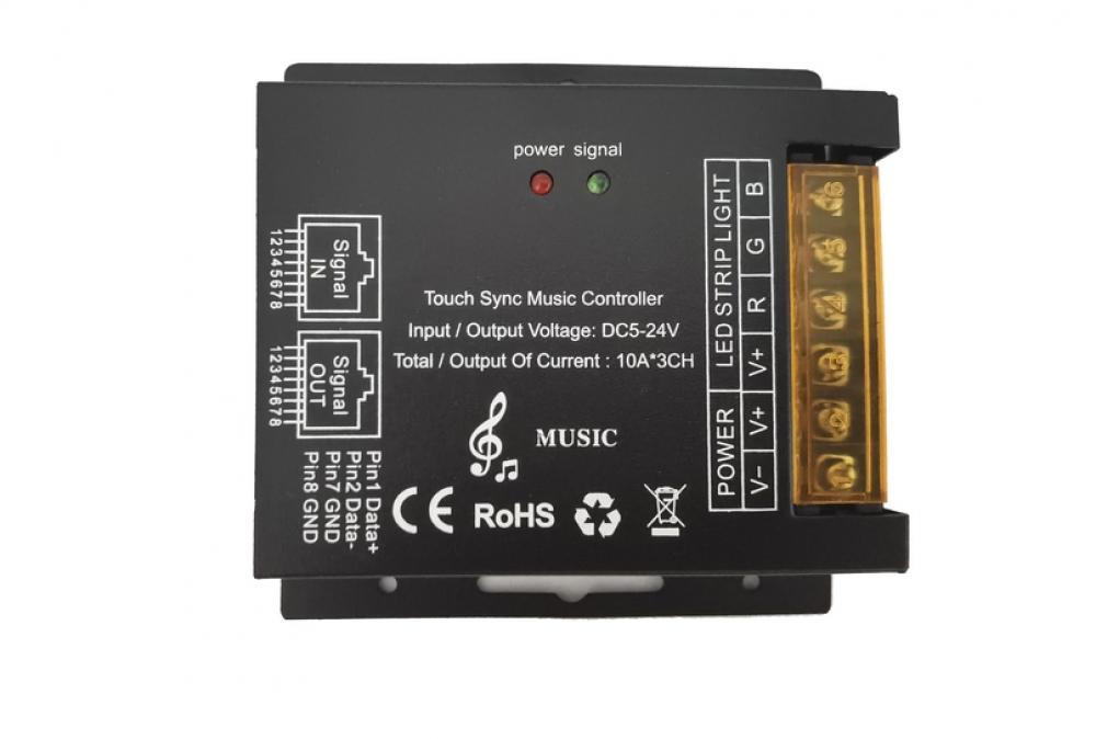DC5-24V Touch Sync Music Controller 10A*3CH