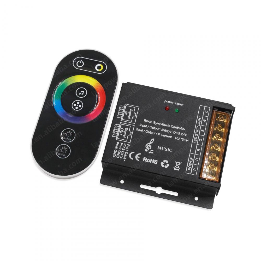 DC5-24V Touch Sync Music Controller 10A*5CH