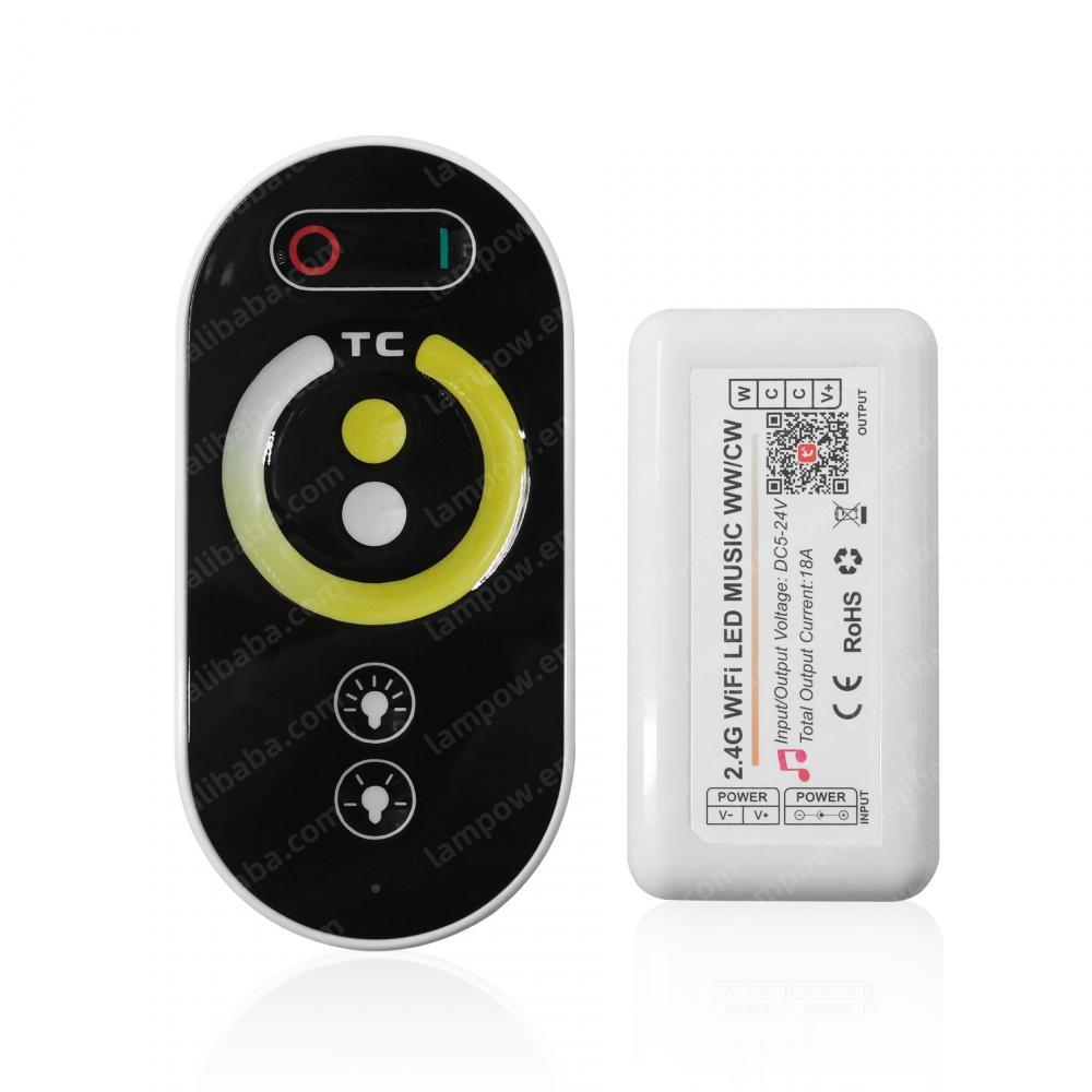 DC5-24V 2.4G WiFi LED CCT Controller Music WW/CW