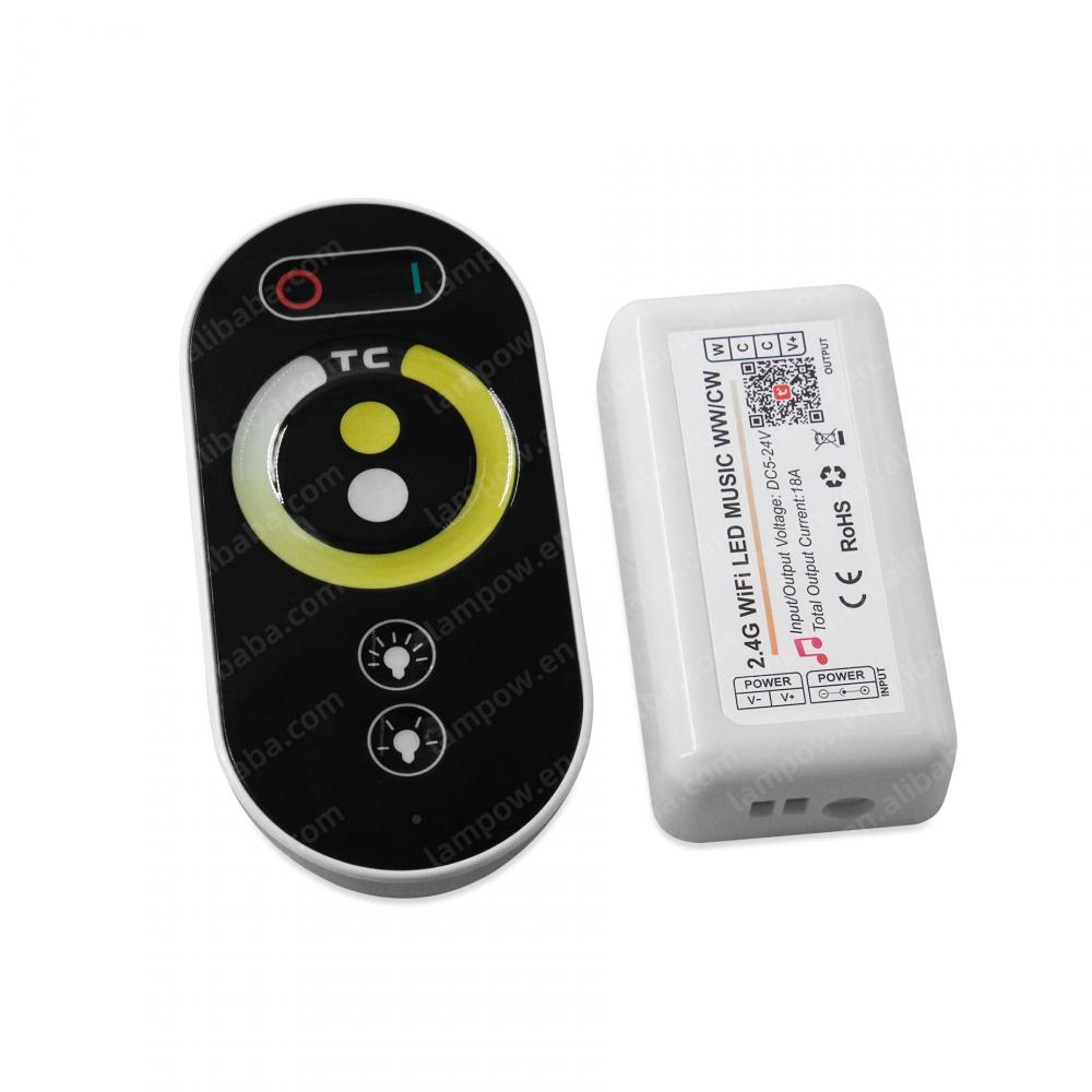 DC5-24V 2.4G WiFi LED CCT Controller Music WW/CW