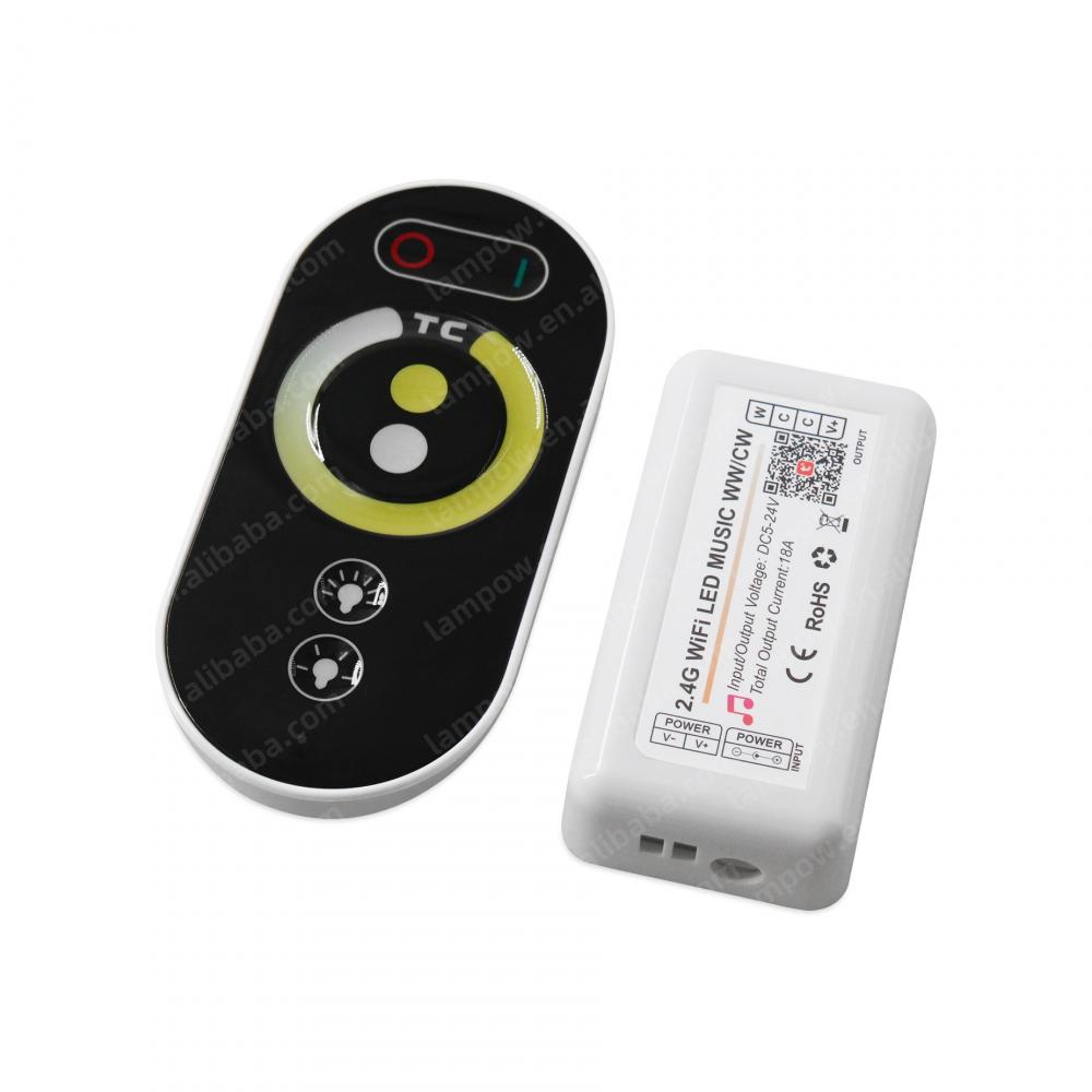 DC5-24V 2.4G WiFi LED CCT Controller Music WW/CW
