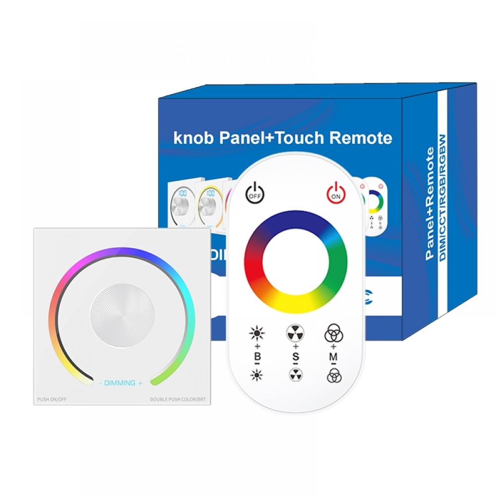 DC12-24V Wall Mounted Knob Panel RGBW Controller