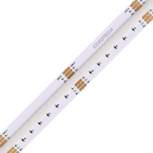 DC24V 1meter 960 LEDs RGBCCT COB Strip 12mm