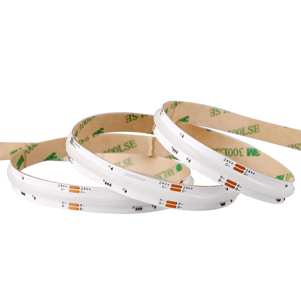 DC24V 1meter 840 LEDs RGBCCT COB Strip Light 12mm