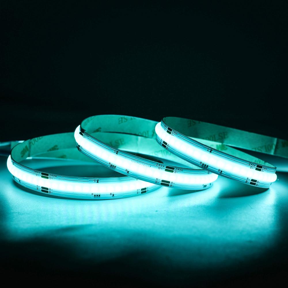 DC24V 1meter 840 LEDs RGBCCT COB Strip Light 12mm