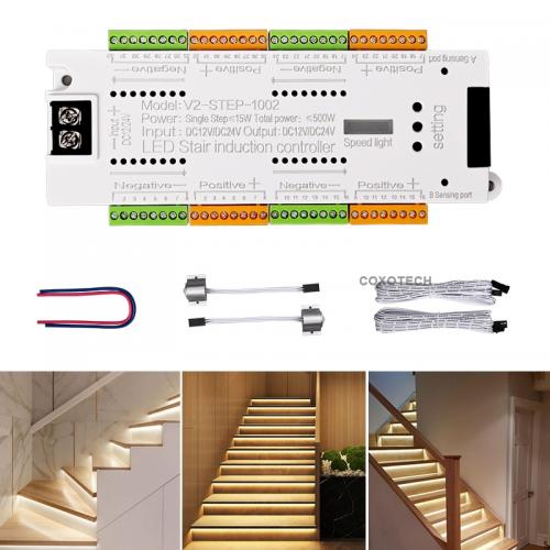 V2-STEP-1002 32 Step LED Stair Induction Controller Motion Sensor