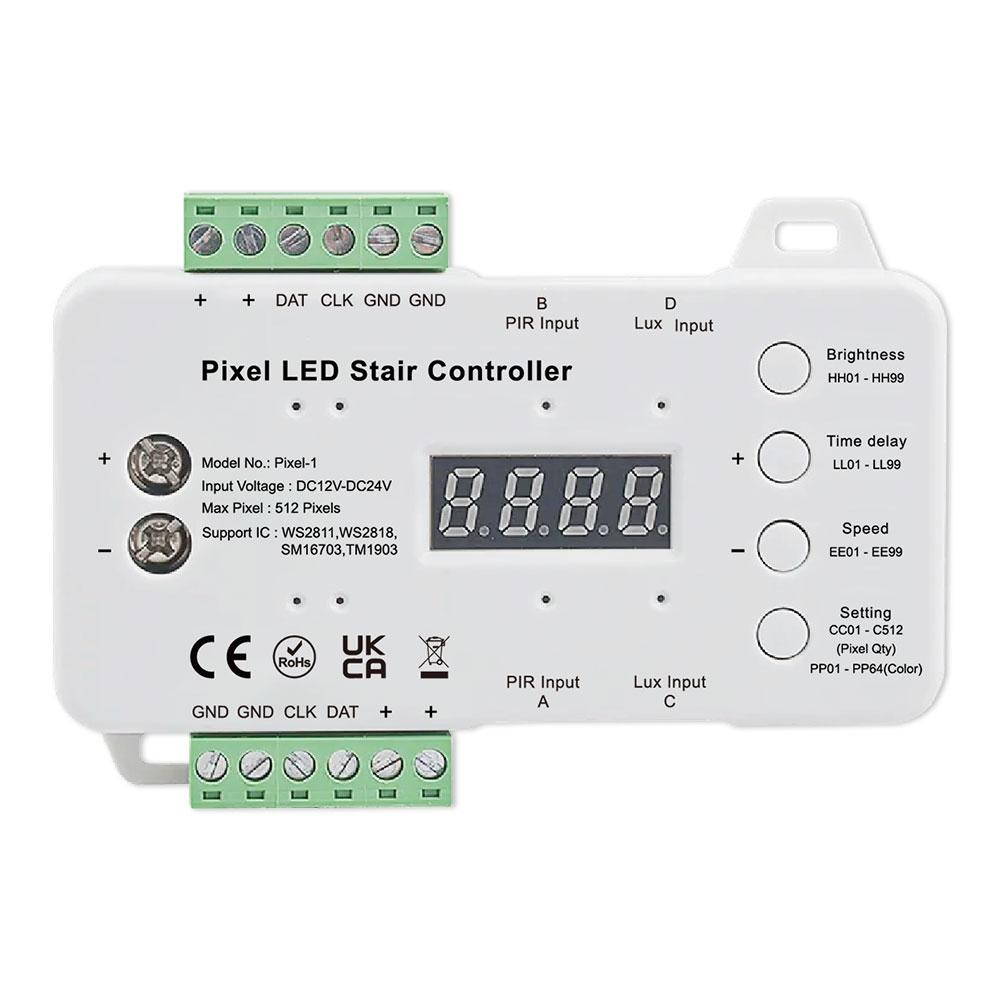 DC12-24V 512 Pixel LED Stair Controller