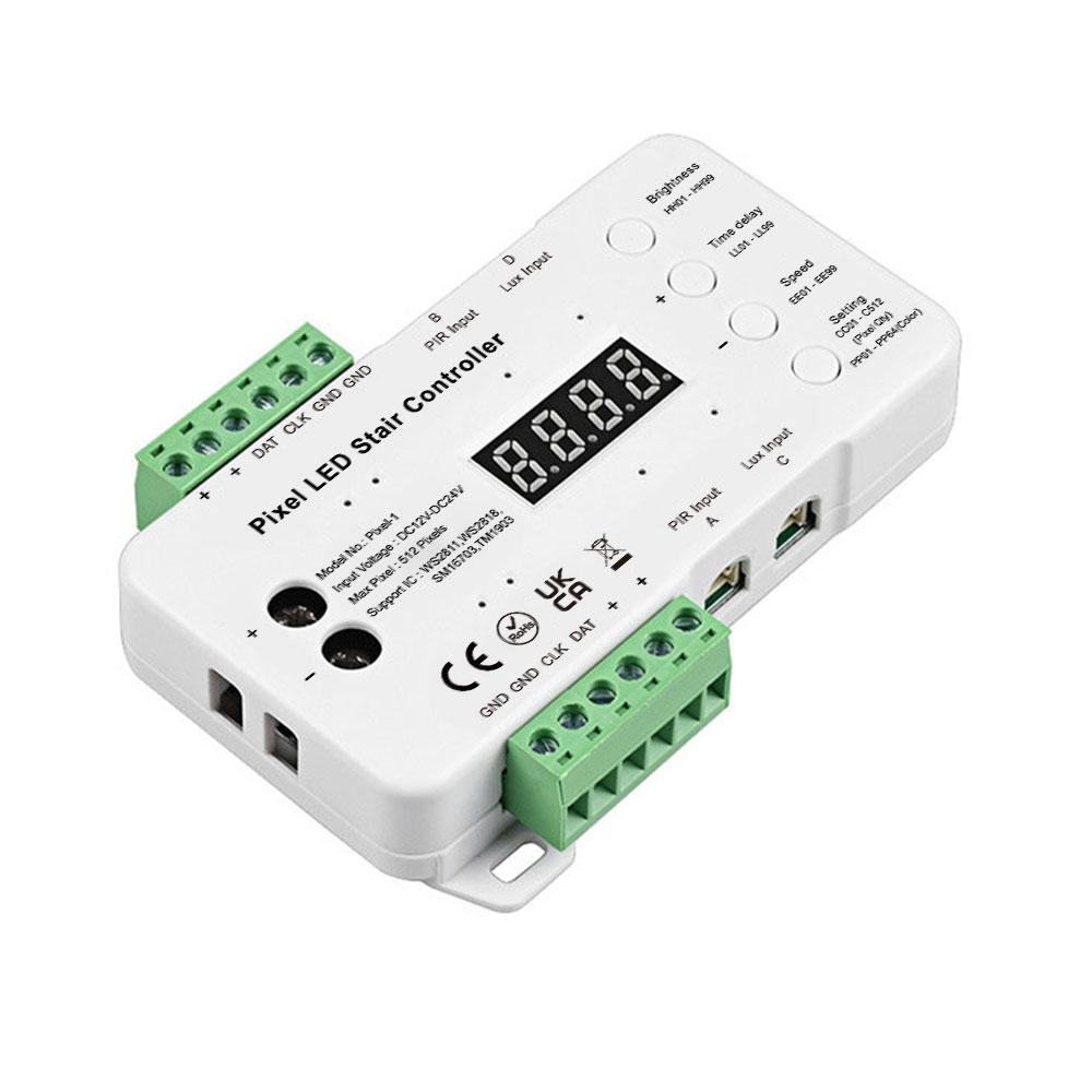 DC12-24V 512 Pixel LED Stair Controller