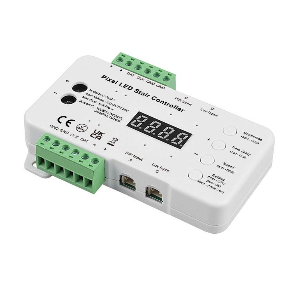 DC12-24V 512 Pixel LED Stair Controller