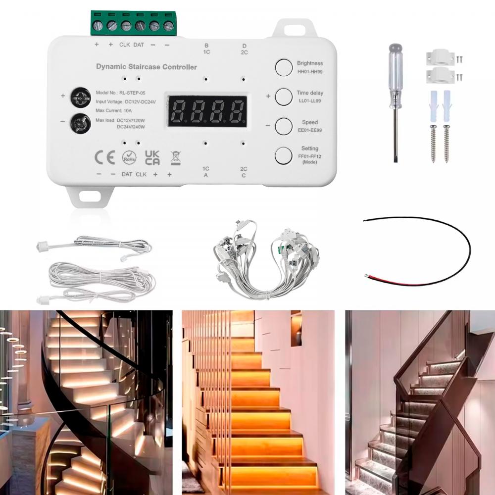 DC12-24V RL-STEP-05 Dynamic Staircase Controlller