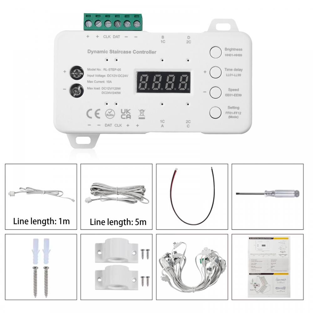 DC12-24V RL-STEP-05 Dynamic Staircase Controlller