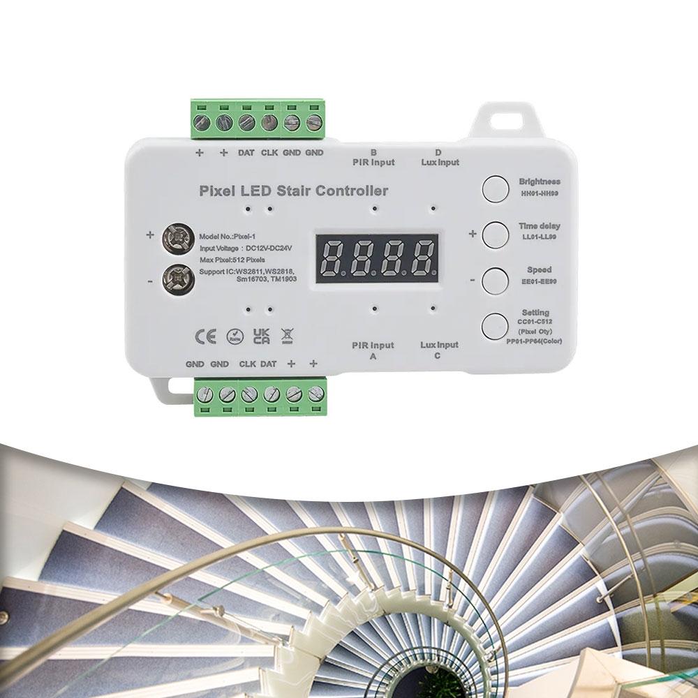DC12V-24V Pixel LED Stair Controller Daylight Sensor
