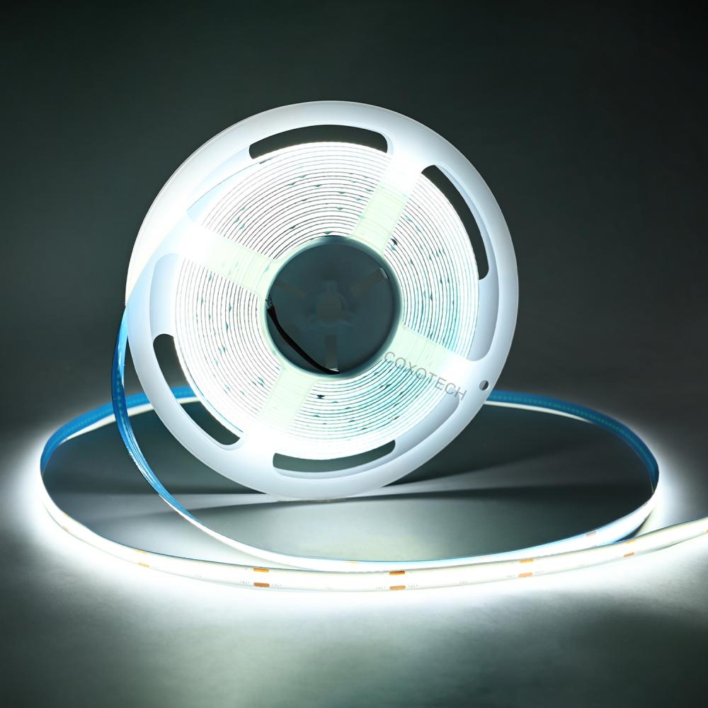 1meter Cool White 6000K 24V 320led Flexible Cob LED Strip 8mm PCB IP20