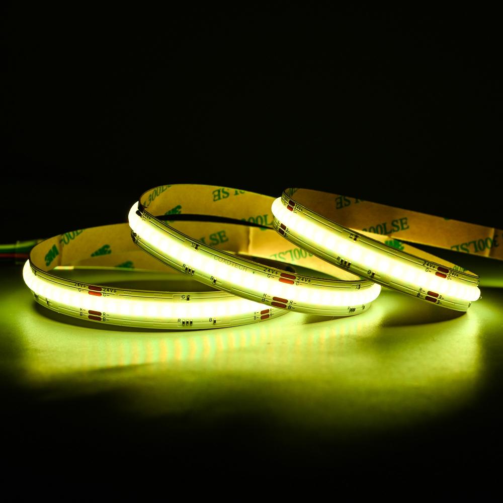 1meter 24V 840 LEDs RGB COB Strip Light 10mm 15W/M
