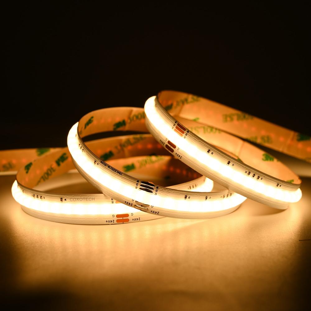 1meter 24V 784 LEDs RGBW COB Strip Light 12mm 20W/M