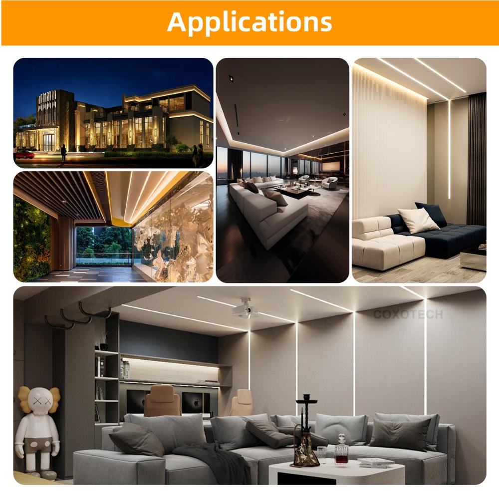 Smart Wifi Single Color COB LED Strip Light Kit