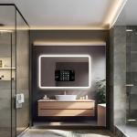 Smart Touch Mirror with TV and Android LED for Modern Bathrooms What type of lighting does the mirror have?